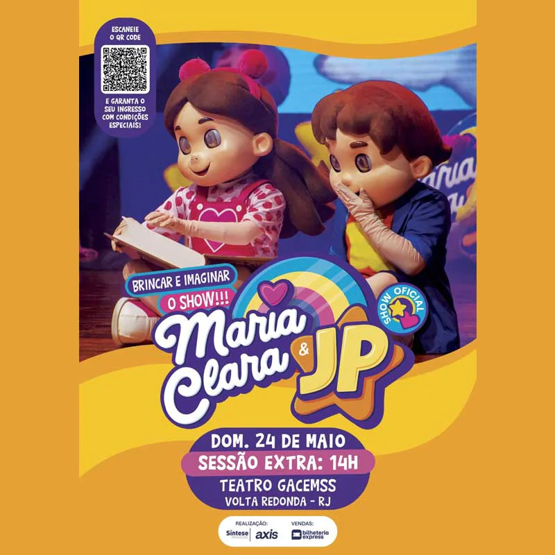 Maria Clara e JP em Volta Redonda | Brincar e Imaginar O Show - SESSÃO EXTRA