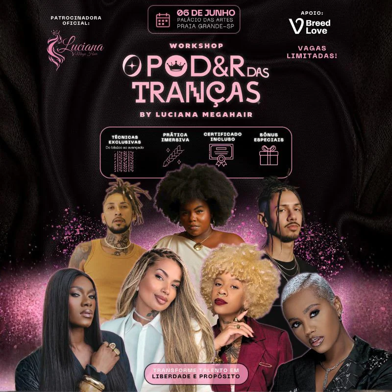 O Poder das Tranças: Domine Técnicas Profissionais com Luciana Mega Hair 