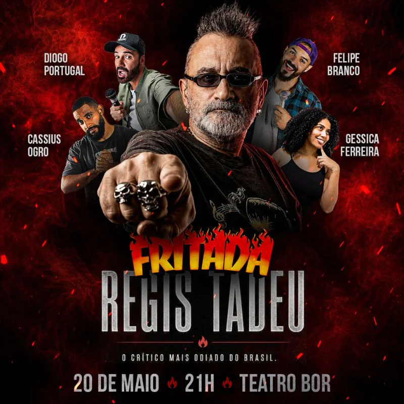 FRITADA COM REGIS TADEU (O CRÍTICO) E APRESENTAÇÃO DE DIOGO PORTUGAL