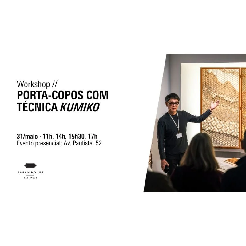 Workshop de porta-copos com técnica Kumiko 15h30