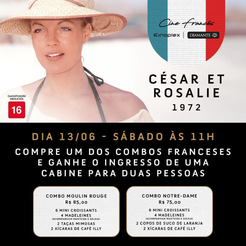 Sessão especial Cine Frances | Filme: César et Rosalie