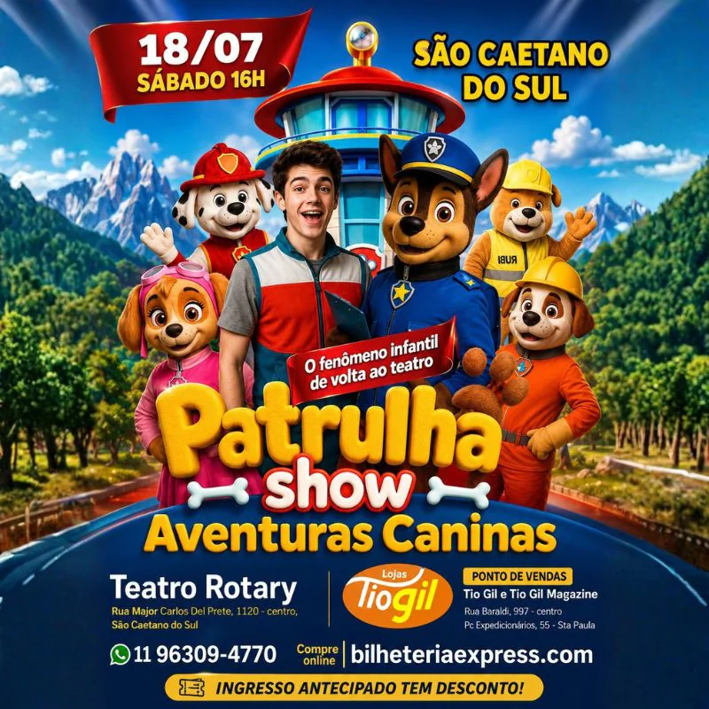 Patrulha Show Aventuras Caninas