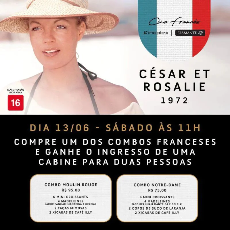 Sessão especial Cine Frances | Filme: César et Rosalie