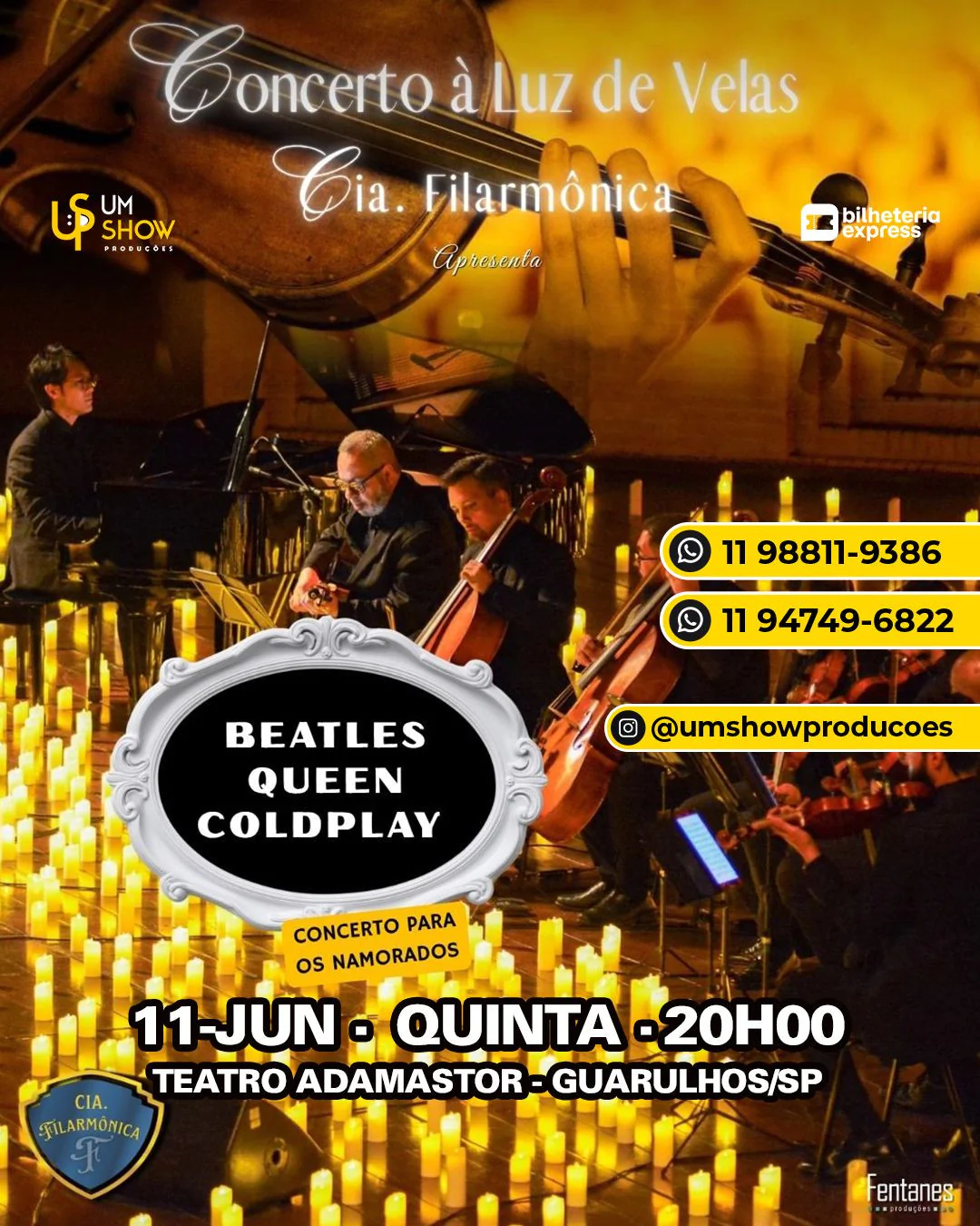 Concerto à Luz de Velas - Cia Filarmonica em Guarulhos