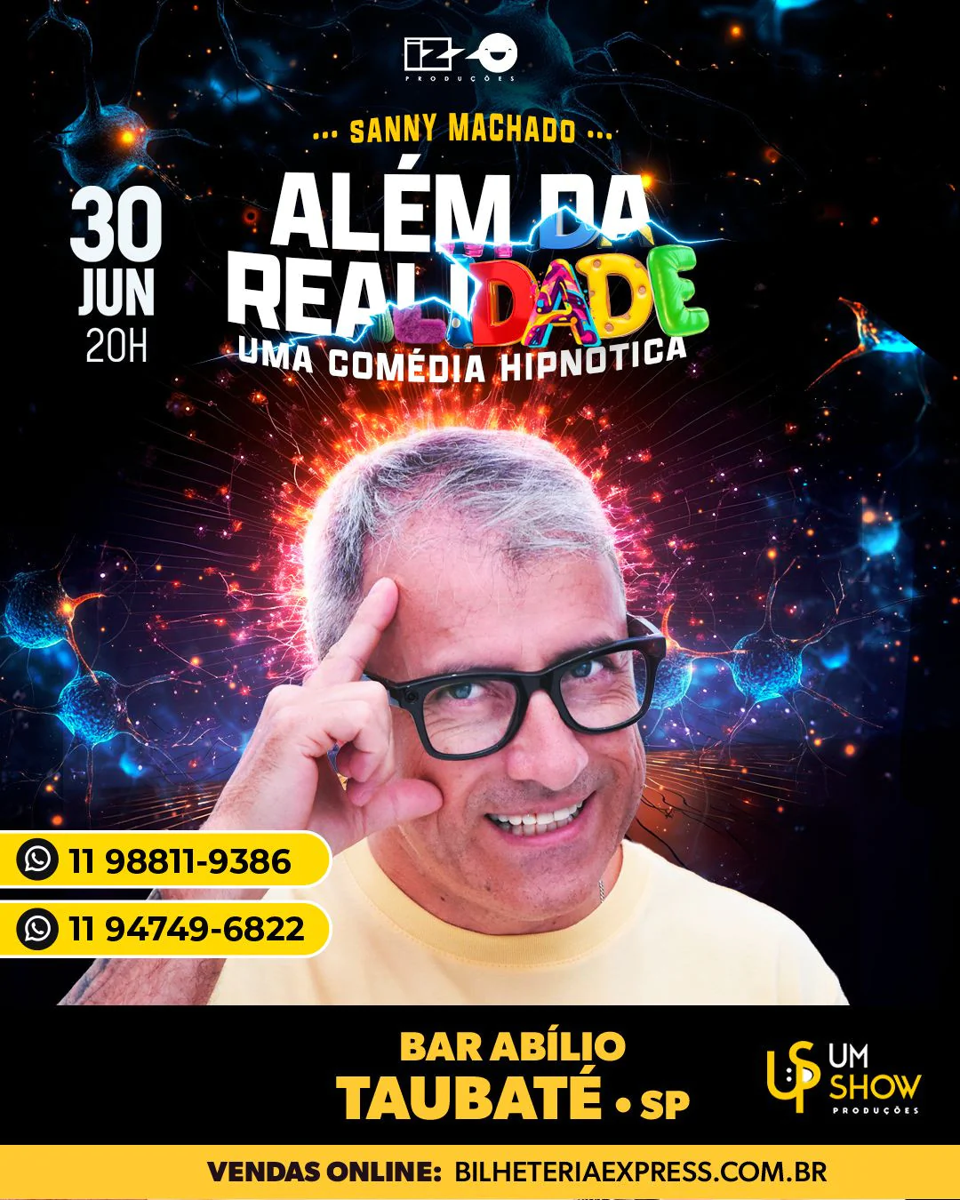 SANNY MACHADO SHOW DE HIPNOSE COMICA EM TAUBATE