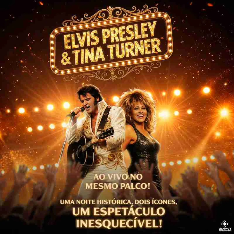 Elvis Presley e Tina Turner em São Bernardo Do Campo