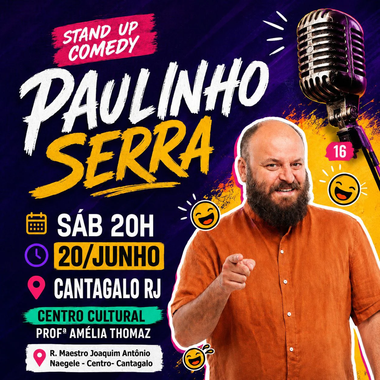 Show de humor com Paulinho Serra 