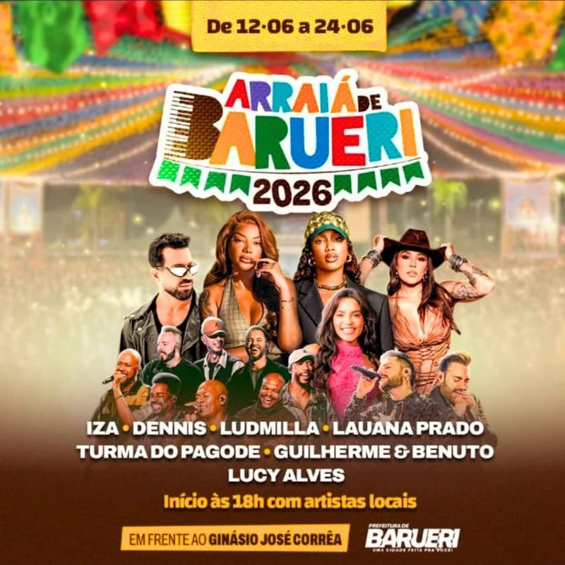 ARRAIÁ DE BARUERI 2026 - 21/06 - GUILHERME E BENUTO