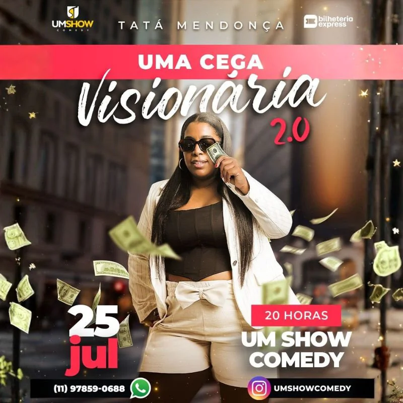 TATA MENDONÇA EM GUARULHOS - A CEGA NA COMEDIA