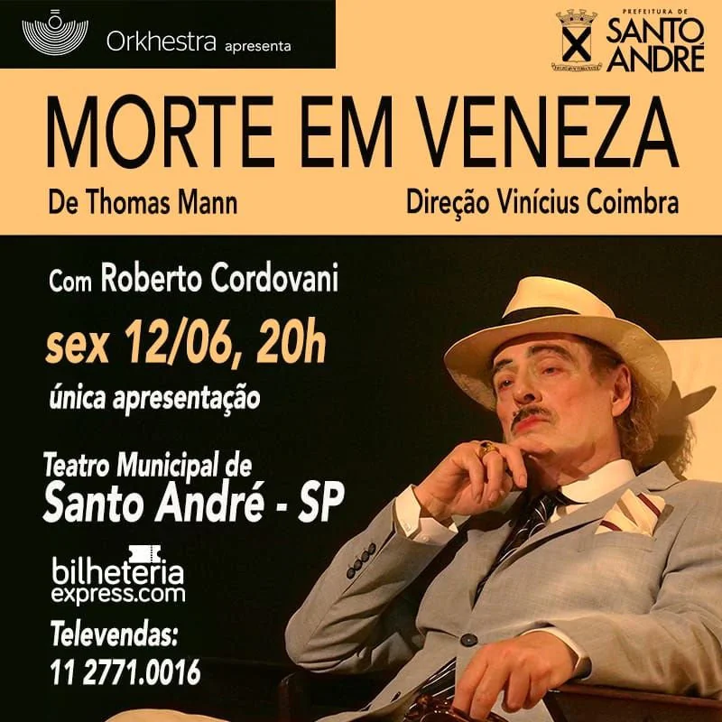 MORTE EM VENEZA com Roberto Cordovani