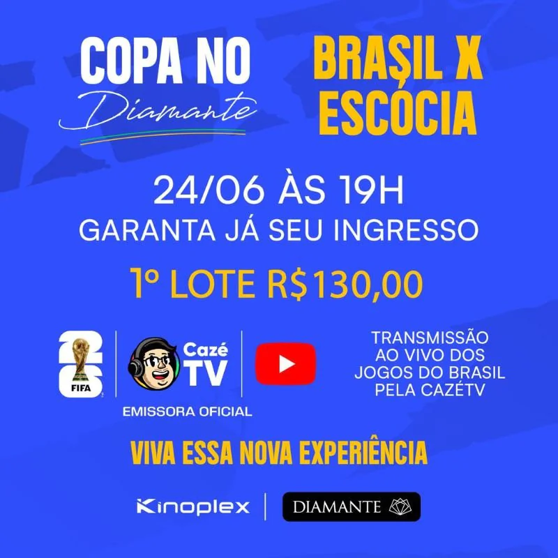 Copa no Diamante | Transmissão: Brasil x Escócia