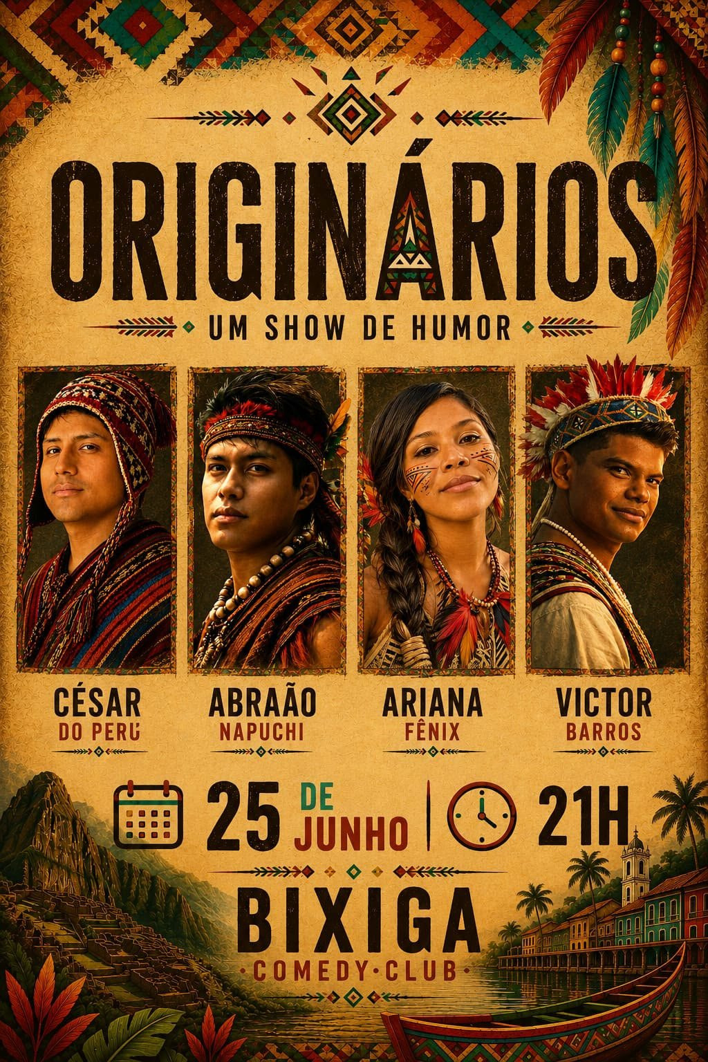 ORIGINÁRIOS – Stand-Up Comedy chega ao Bixiga Comedy
