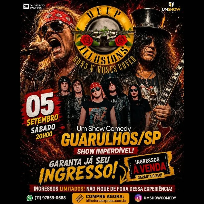 Guns N Roses Cover em Guarulhos - Deep Illusions