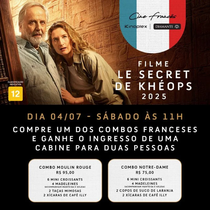 Sessão especial Cine Frances | Filme: Le Secret Khéops