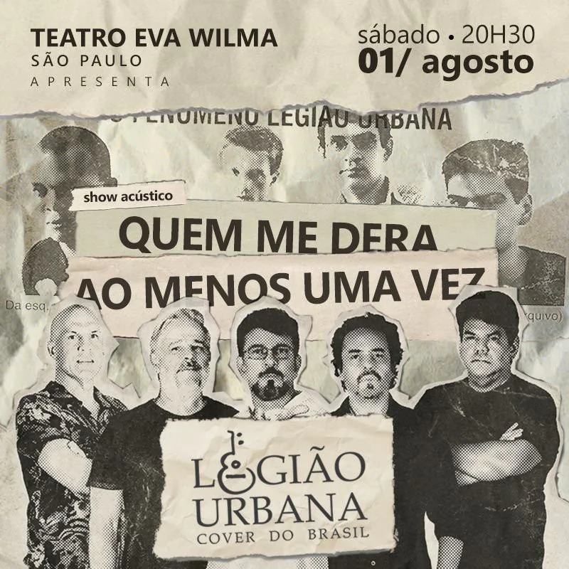 "Show Acústico - Quem Me Dera ao Menos Uma Vez" com Legião Urbana Cover do Brasil