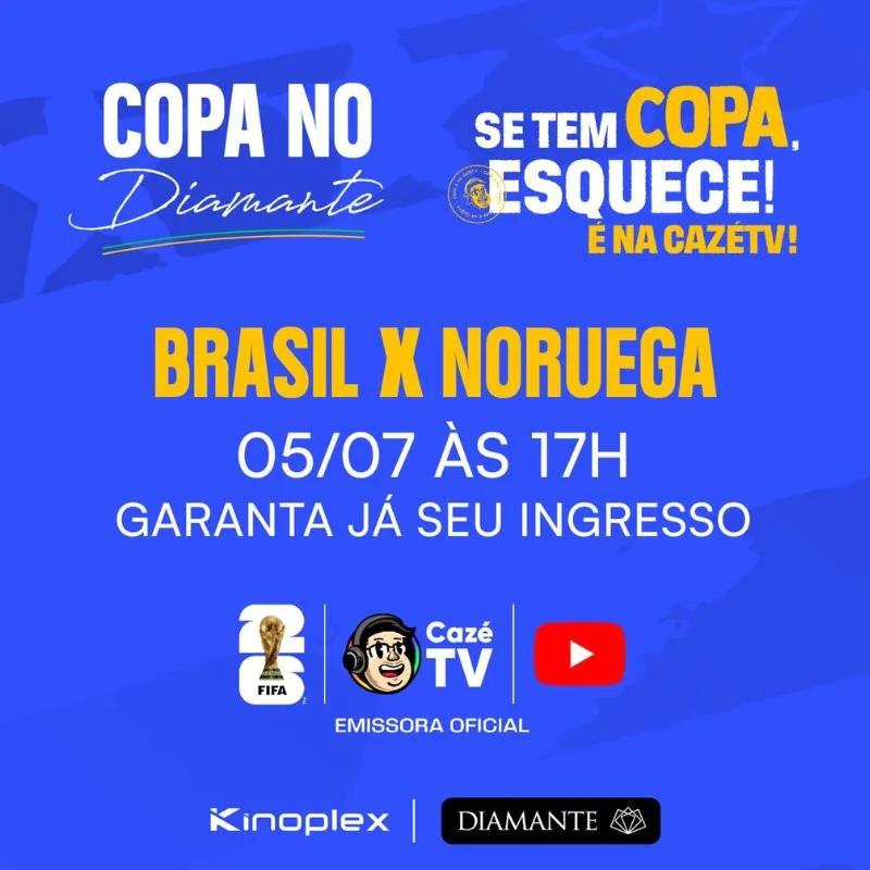 Copa no Diamante | Transmissão: Brasil x Noruega