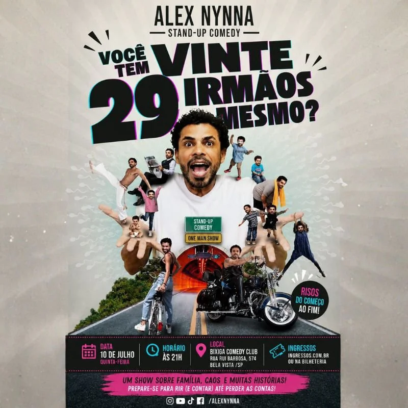 Alex Nynna - Você tem 29 irmãos mesmo? - Bixiga Comedy
