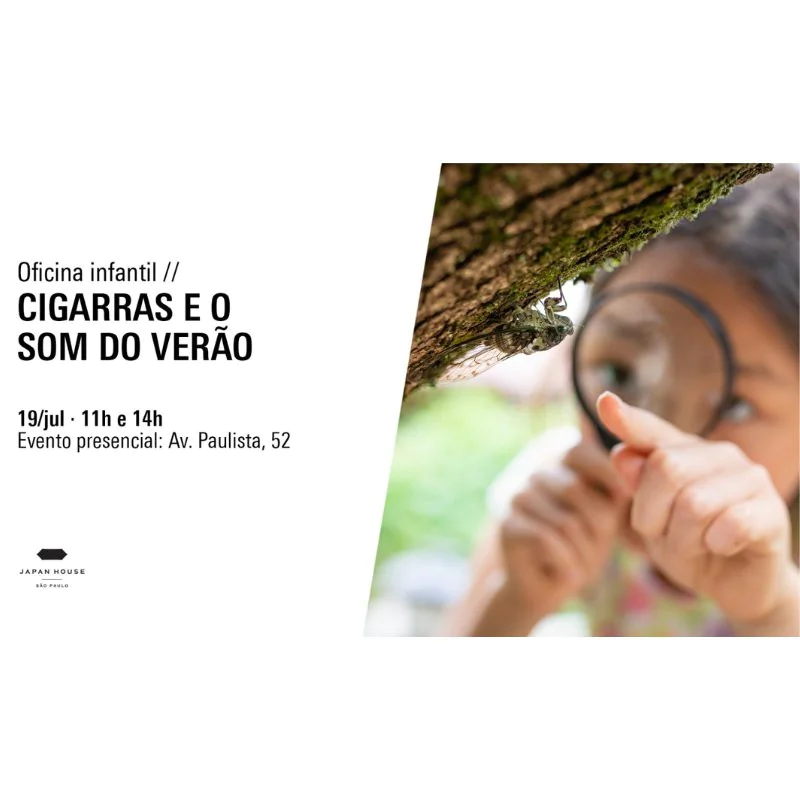 Oficina infantil - Cigarras e o som do verão