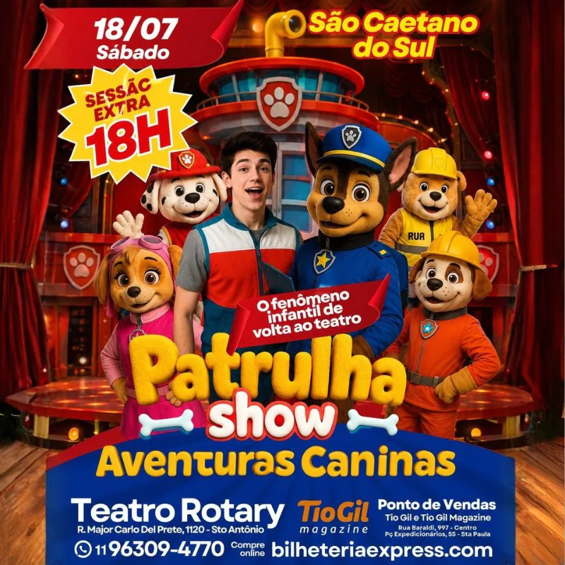 Patrulha Show Aventuras Caninas
