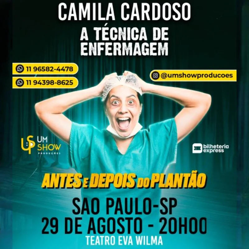 Camila Cardoso - A Técnica de Enfermagem em São Paulo