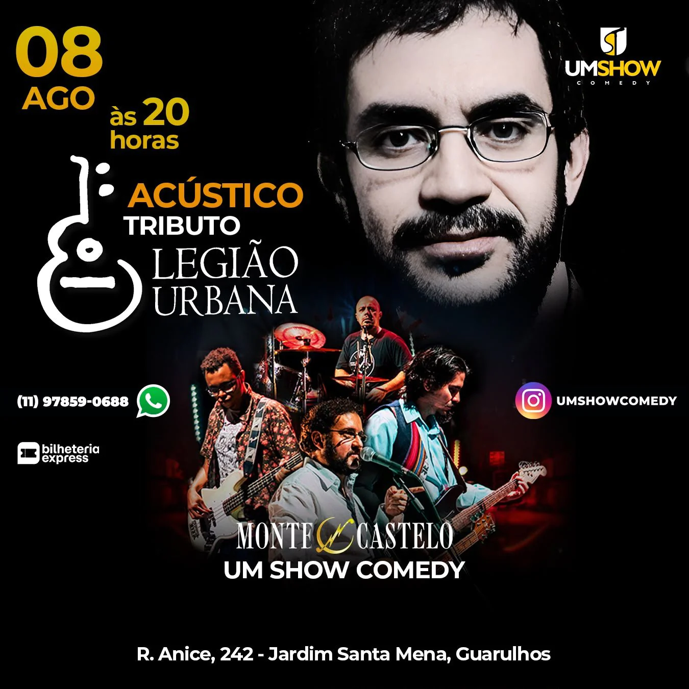 Tributo Legião Urbana em Guarulhos - Banda Monte Castelo