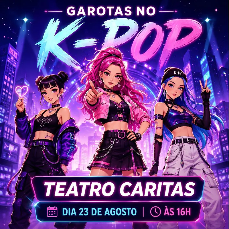 Garotas no K-Pop - Teatro Caritas em São Mateus