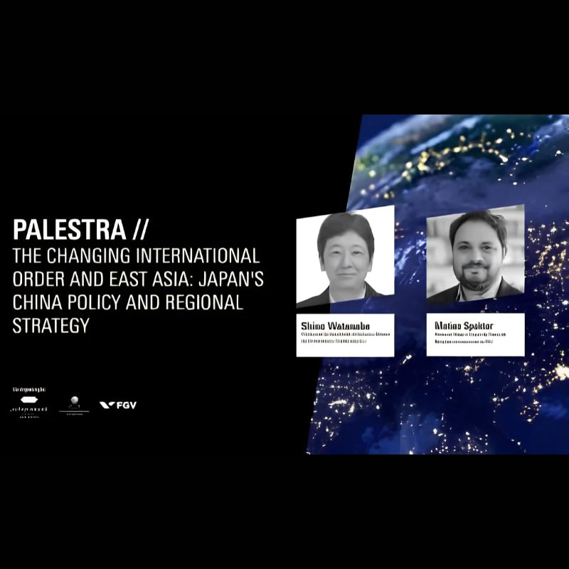 FILA DE ESPERA - Palestra | The Changing International Order and East Asia: Japan's China Policy and Regional Strategy