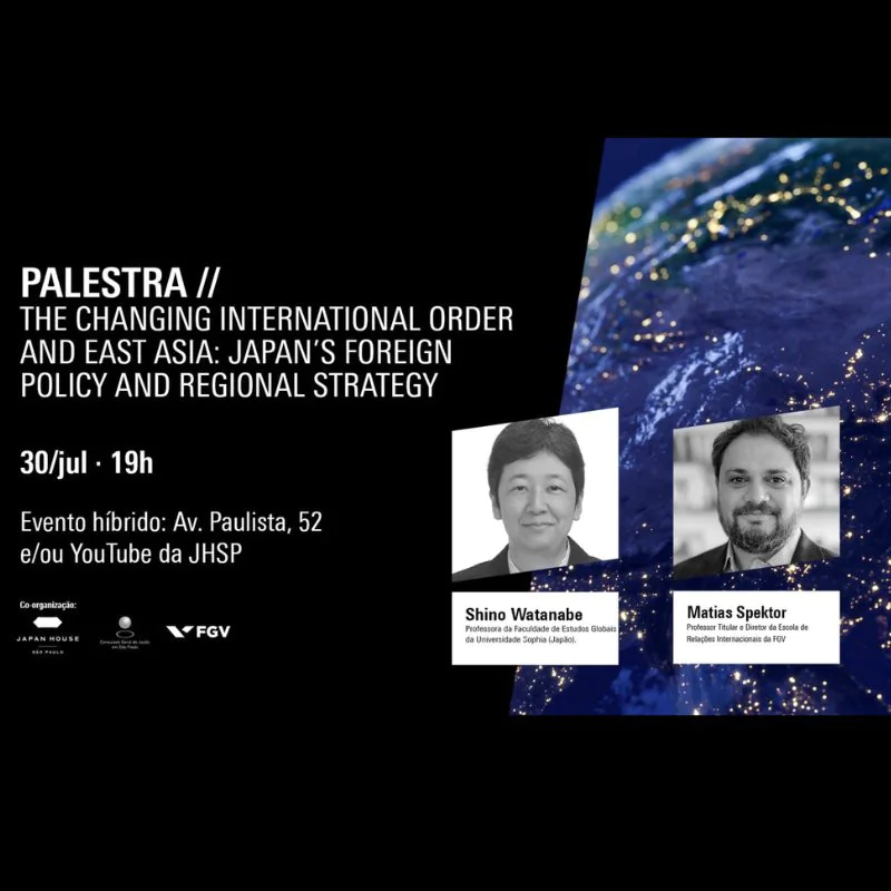 Palestra - The Changing International Order and East Asia: Japan’s Foreign Policy and Regional Strategy
