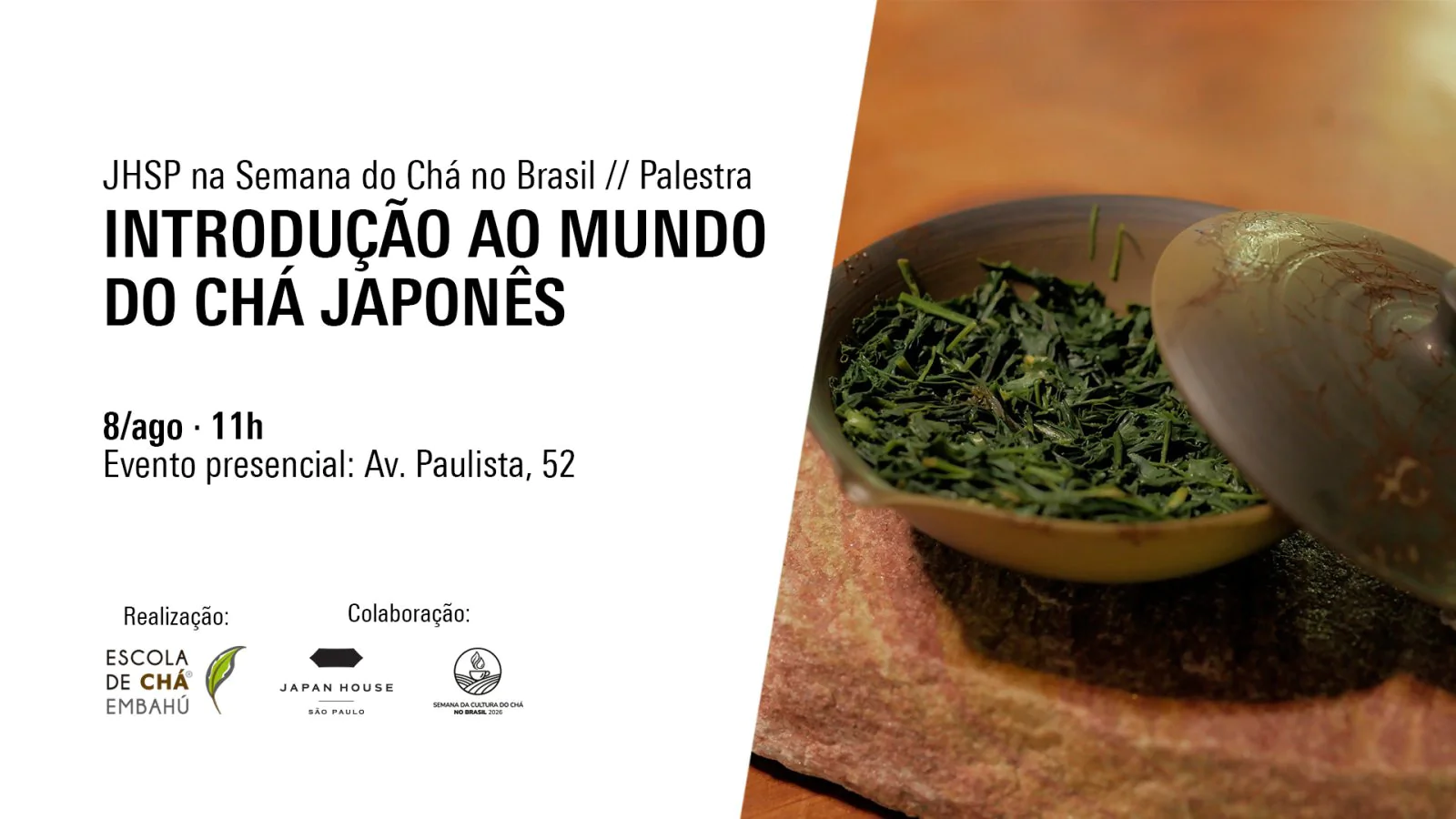 Palestra - Introdução ao mundo do chá japonês