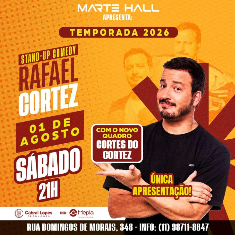 RAFAEL CORTEZ - STAND UP COMEDY NO MARTE HALL SP