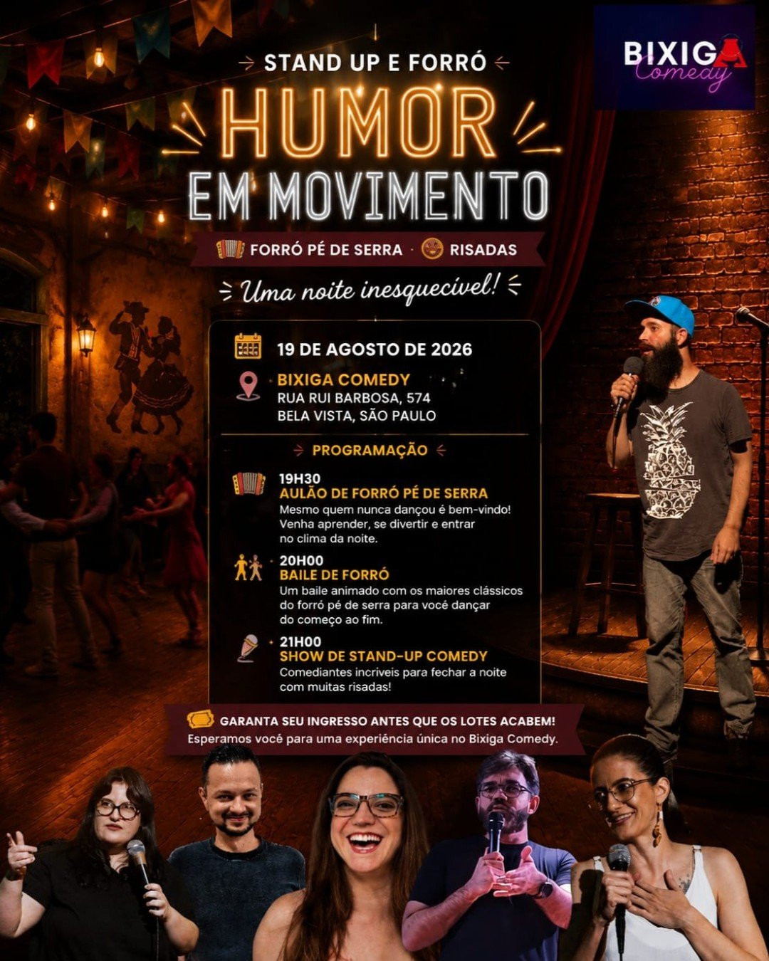 Humor em movimento - Bixiga Comedy