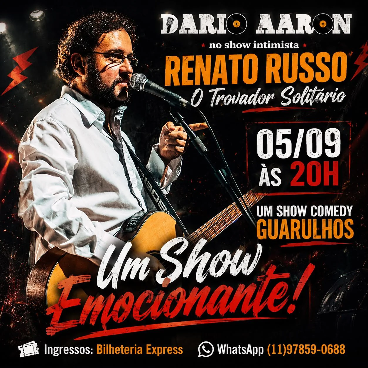 Renato RussoTributo em Guarulhos - O Trovador Solitario com Dario Aaron