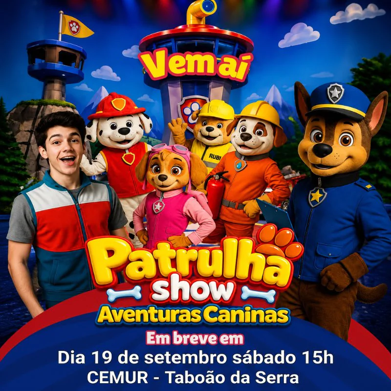 Patrulha Show Aventuras Caninas em Taboão da Serra