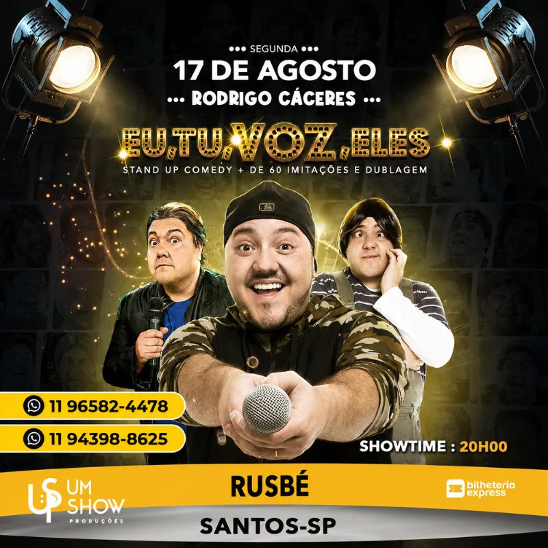 RODRIGO CACERES EM SANTOS
