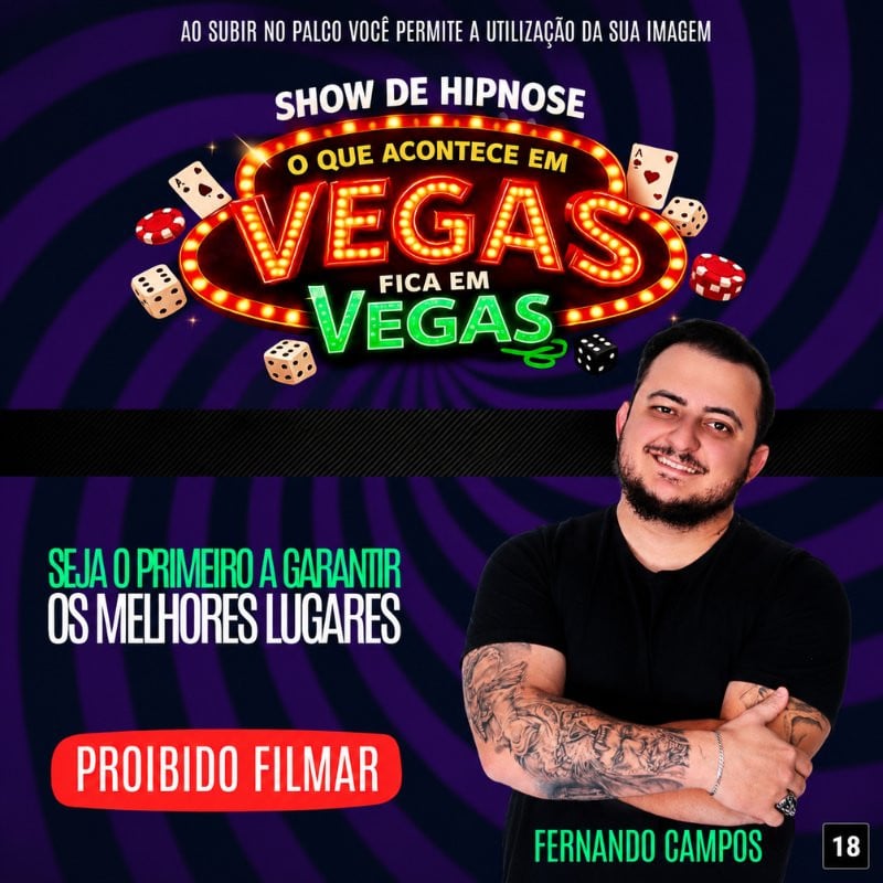Show de Hipnose Para Maiores com Fernando Di Campos em Guarulhos