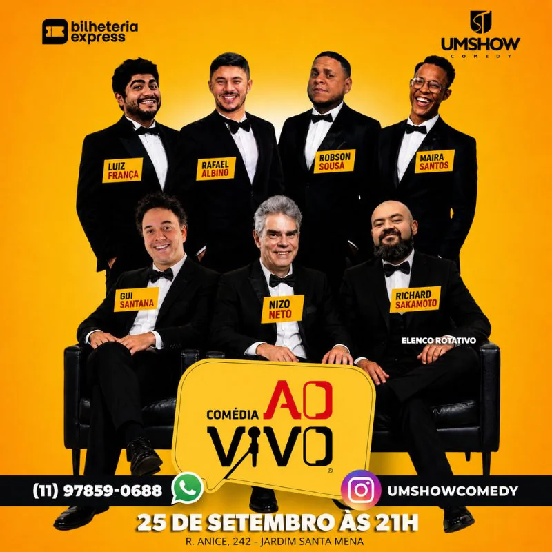 COMEDIA AO VIVO em Guarulhos