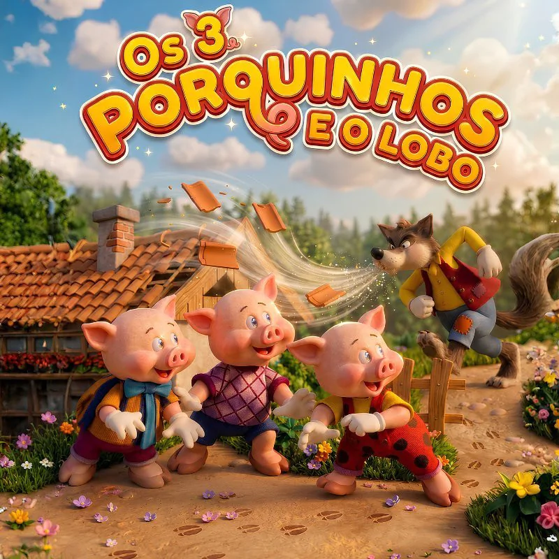 Os Três Porquinhos e o Lobo