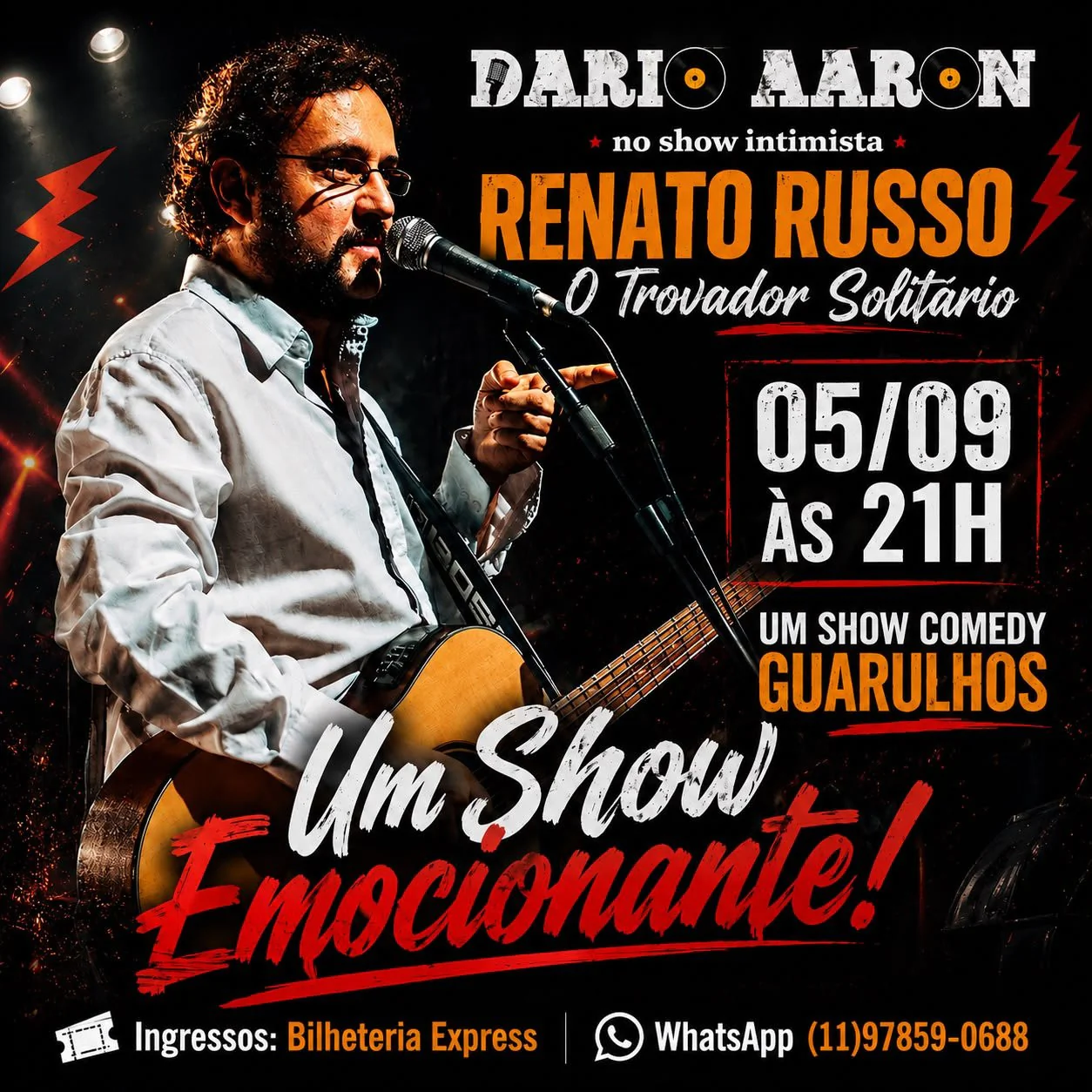 Tributo Renato Russo em Guarulhos - O Trovador Solitario com Dario Aaron