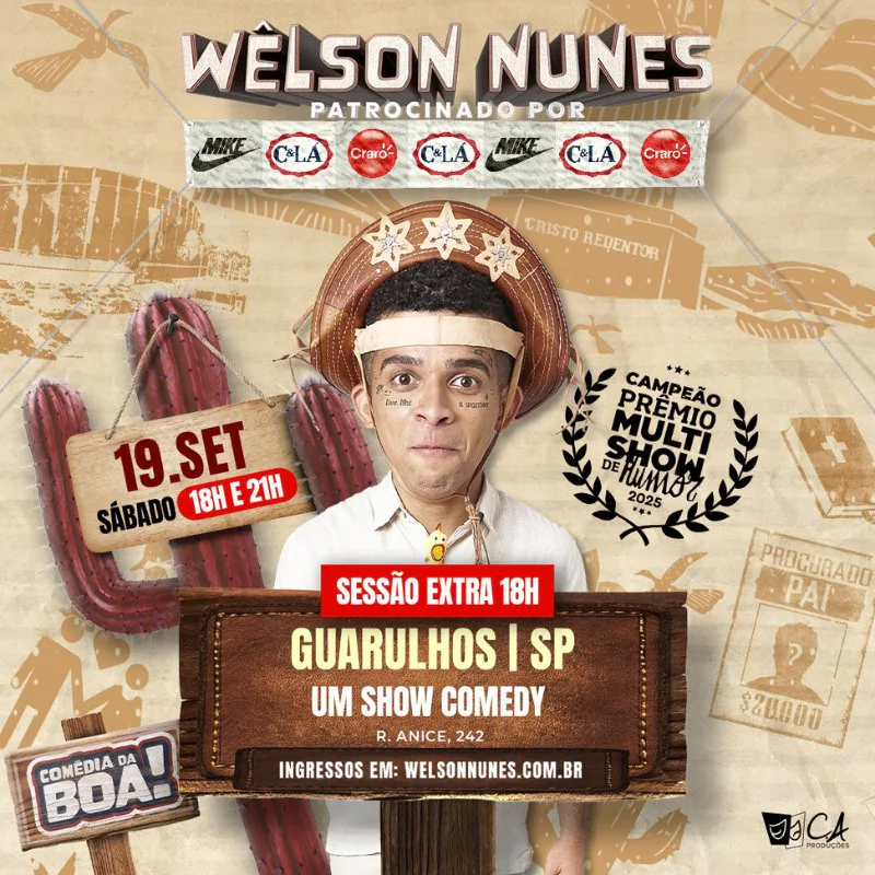 Wêlson Nunes em Guarulhos | Comédia da Boa