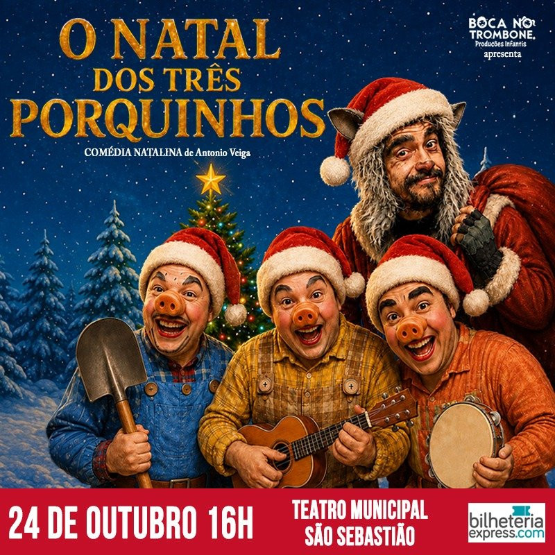 O NATAL DOS TRÊS PORQUINHOS