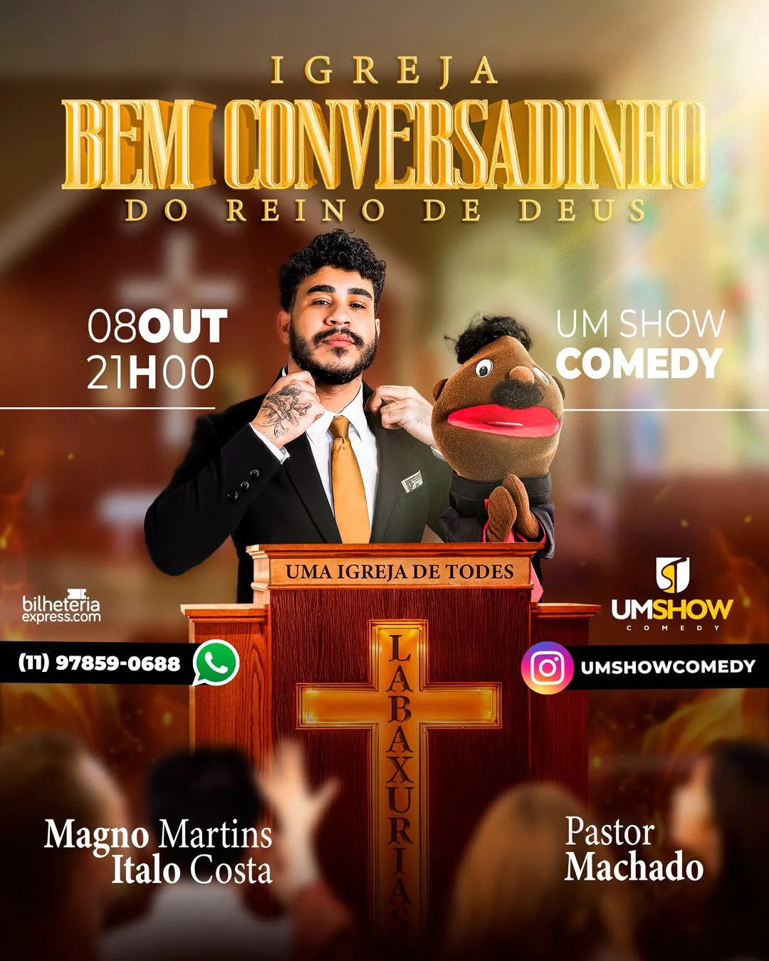 Pastor Machado e Magno Martins em Guarulhos