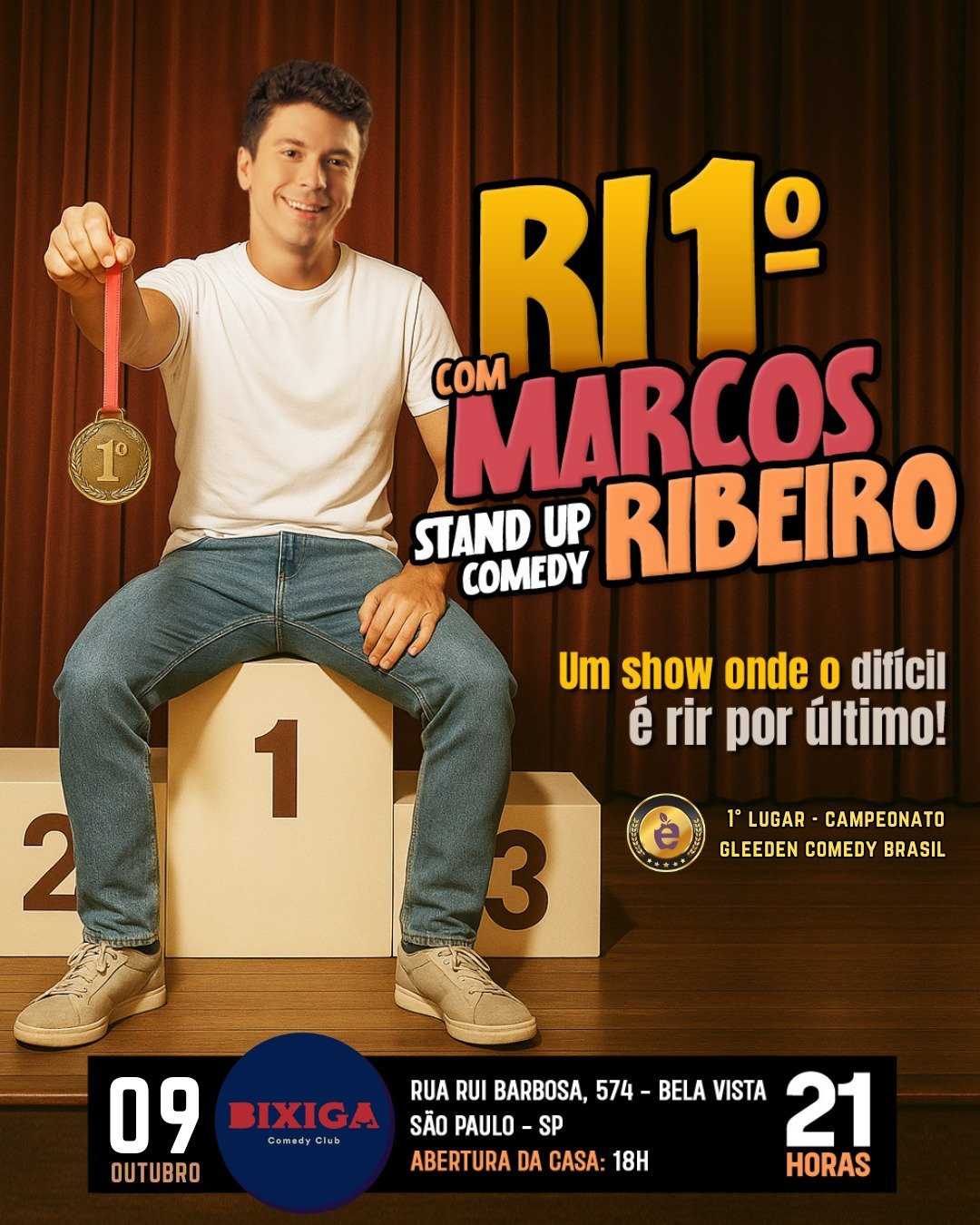  Ri primeiro com Marcos Ribeiro - Stand Up Comedy