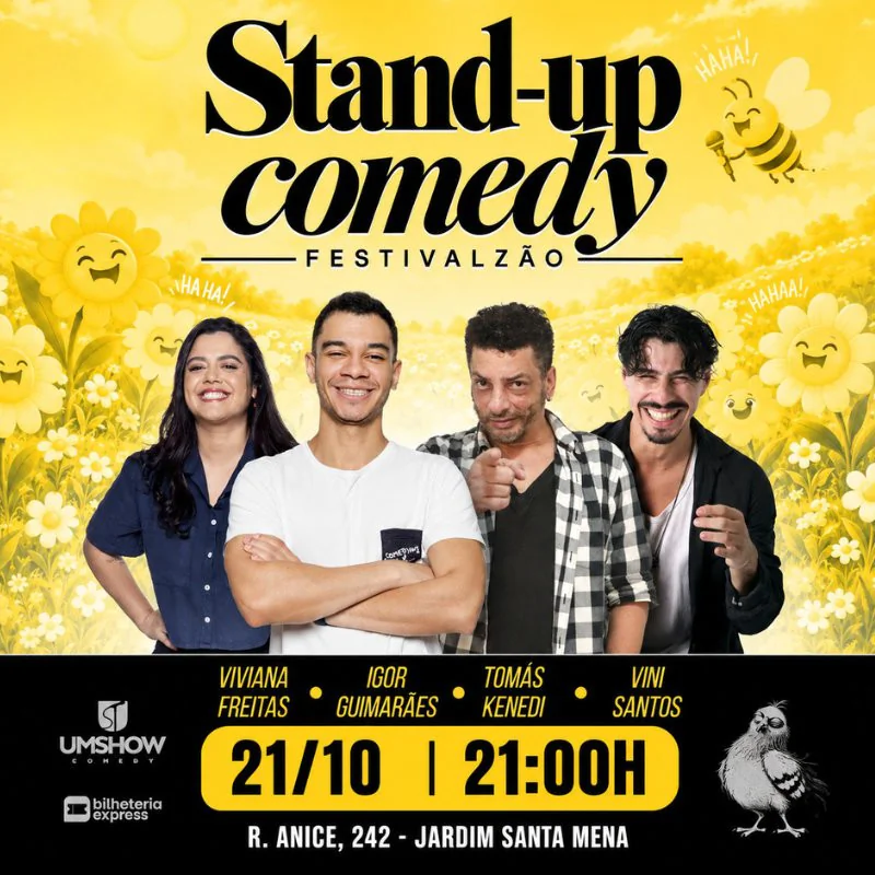 Igor Guimarães, Viviane Freitas, Vini Santos e Tomas Kenedi em Guarulhos
