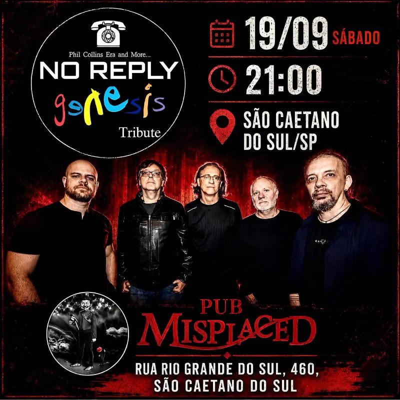 No Reply Gênesis no Misplaced (Tributo ao Genesis)