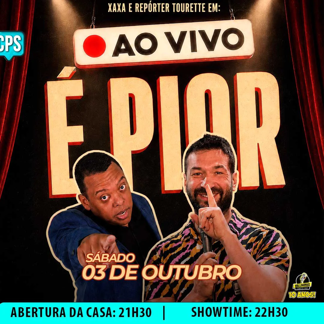 Xaxa e Repórter Tourette em Ao vivo é Pior