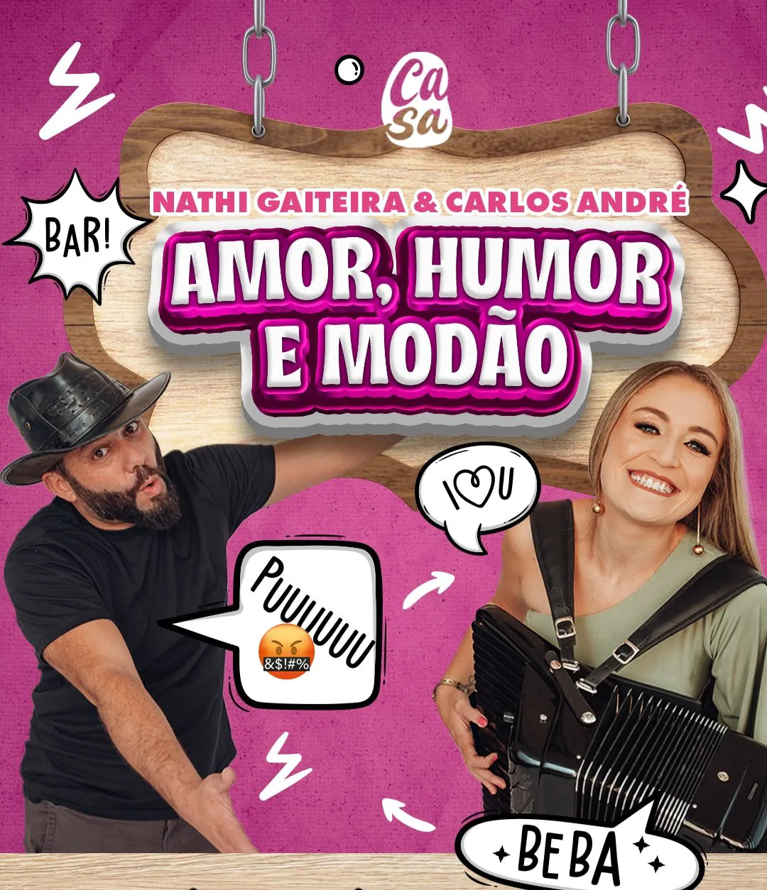 Nathi Gaiteira em Guarulhos - Amor, Humor e Modão
