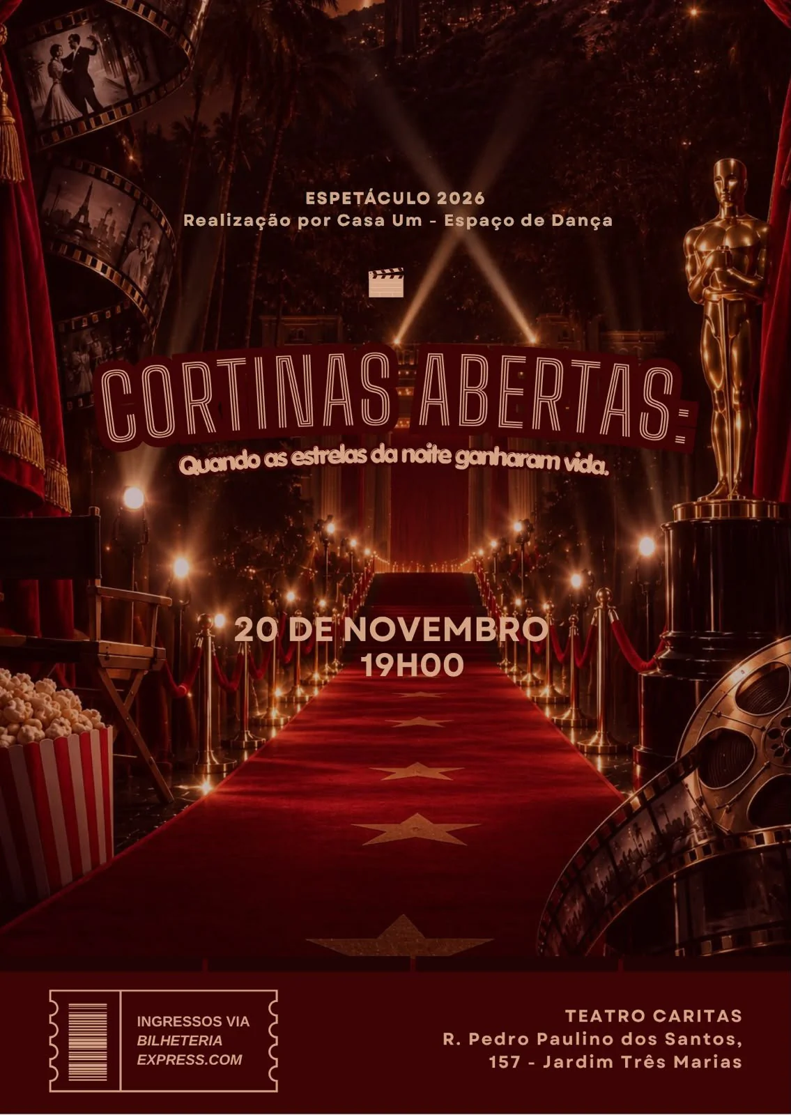 Cortinas Abertas no Teatro Caritas