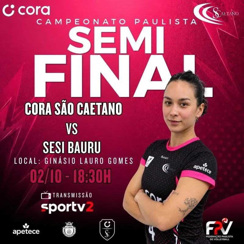 Semifinal Paulista de Voleibol - Cora São Caetano X Sesi Bauru