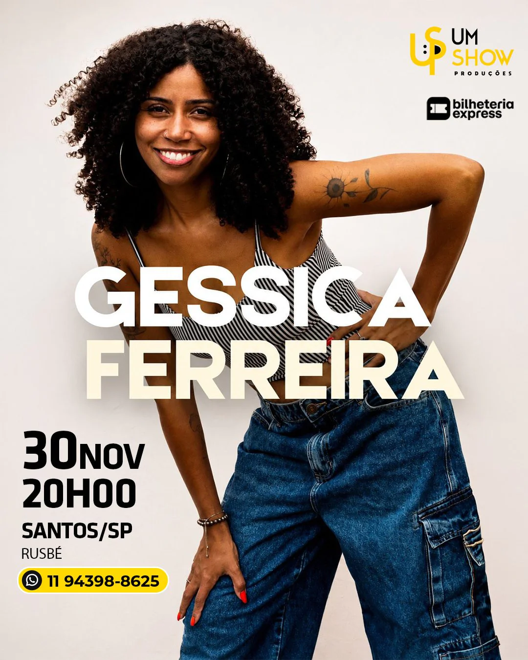 Gessica Ferreira em Santos
