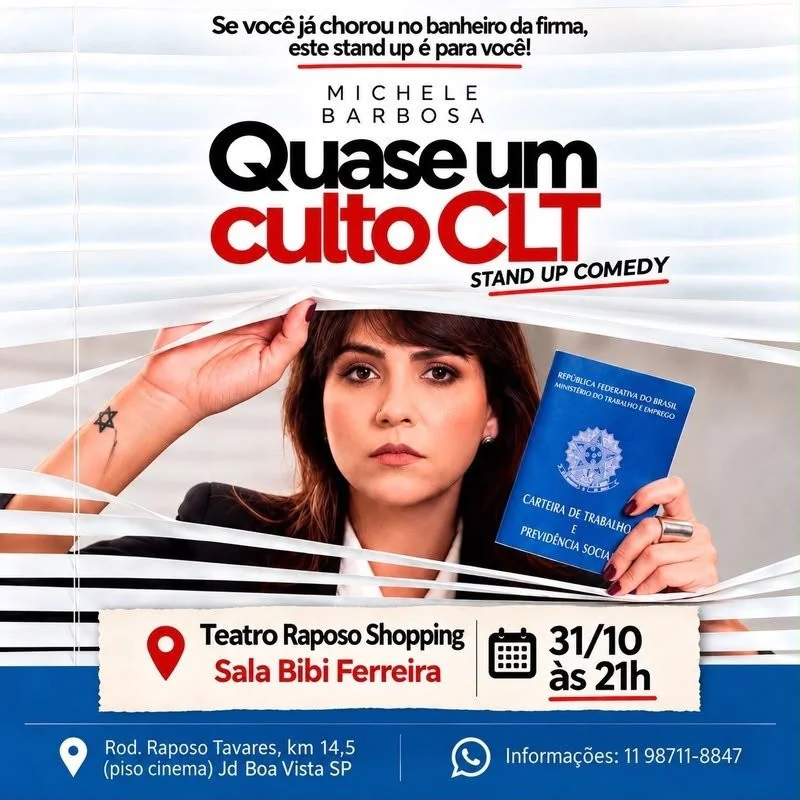 Michele Barbosa em: Quase um culto CLT - Stand Up Comedy